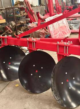 圆盘耕GAK地机耕地的盘犁双圆三盘梨拖机后置园拉盘犁