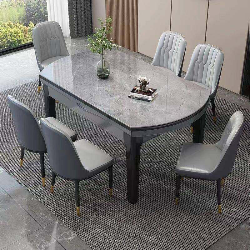 桌岩板餐桌组合椅家用吃饭桌子子多能实功木可伸缩折叠243餐家用,住宅家具,餐桌+餐椅,淘宝优惠券,粉丝福利购,淘宝优惠卷