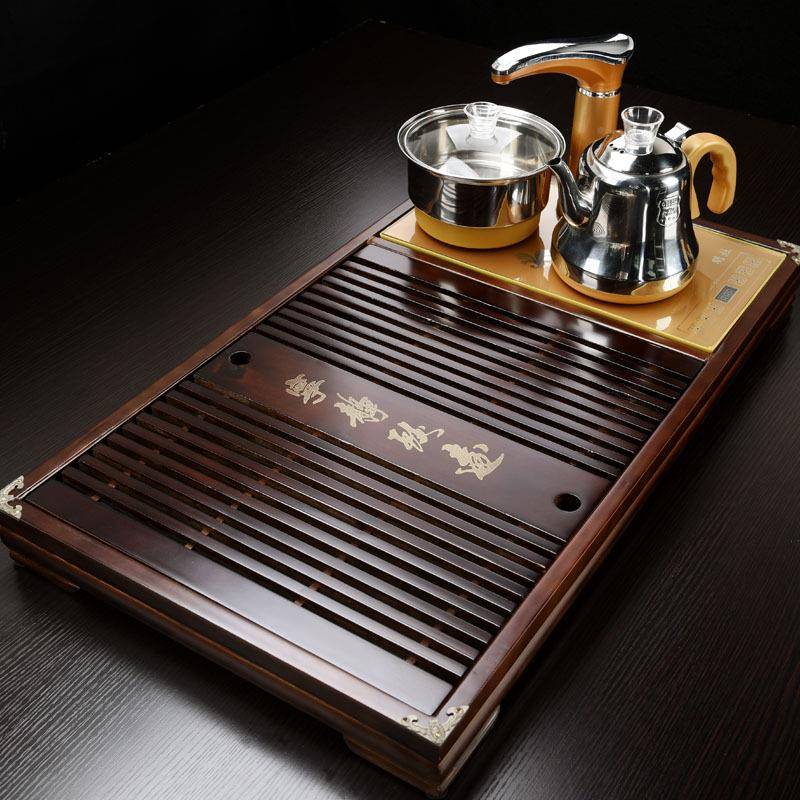 茶厂家四合一茶盘盘套兴装实木柯木茶台SC050茶马具到万事宁静致