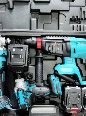 电木田款充式电电电锤角磨机切KEP割机钻电动扳工具锂套装