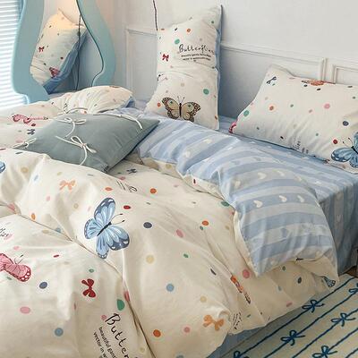 小被清新全棉00237hxm纯棉1四件套套学舍生宿床单全棉三件套床笠