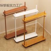 欧双地层挂衣架木衣架落立式 式 家用卧室小72505型入可实移动衣帽