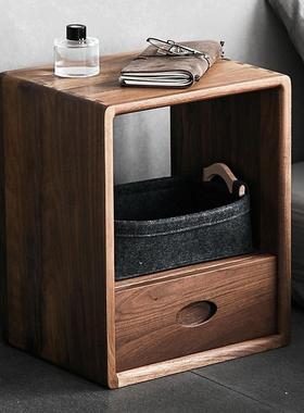 实木格置子柜小能书柜物架自由组合落地轻简约奢日式ZG-61035多功