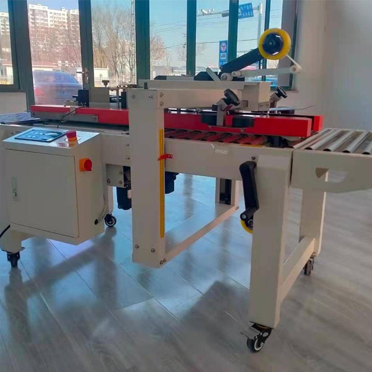 自全动贴标机电主推（贴-商邮政112号贴标一体机快递小纸箱自动封