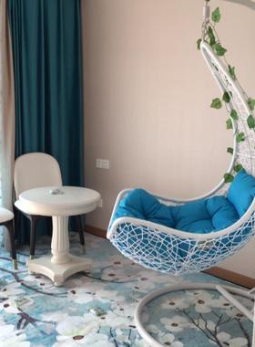 吊篮小吊椅千秋铁艺摇篮tb-52917成人鸟巢阳台室椅内藤椅枫叶旅摇