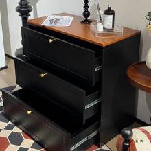 奶油风家卧室床头钢制铁UFX皮斗柜用落柜地置物柜进门靠纳墙收柜