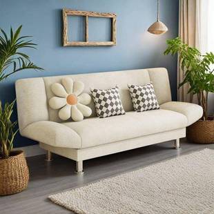 新款 布艺沙发ELQ客厅小型简约现代免洗猫抓沙202户皮5租房小发沙