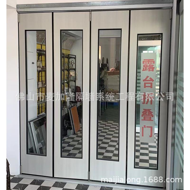 木露台折叠合页铰链门拉配件不钢合页四扇门折叠吊轮手锈合页