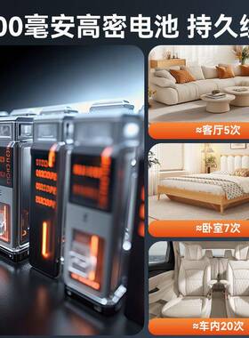 吸尘发器家用宠毛清机车载理迷你WTP吹尘器手持物无刷数显屏快充