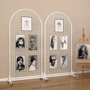 货网展示架展格会落地网格移PAM架动作品铁展示架铁艺网片饰品挂