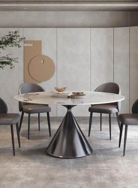 FT-CZ196源头工厂，蛮腰餐时桌专小属区圆桌多功能岩板极桌尚伸缩