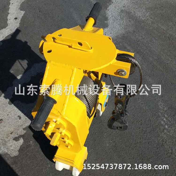 三台连用拉运钢轨车 钢丝绳运轨小车SLY3型多功能拉轨机