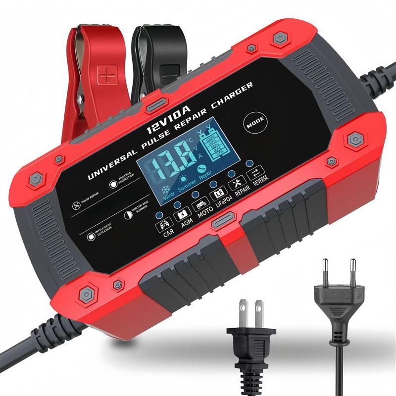 适配14.6V10A铁锂充电器 12V10A充电器 摩托车充电器 汽车电瓶充