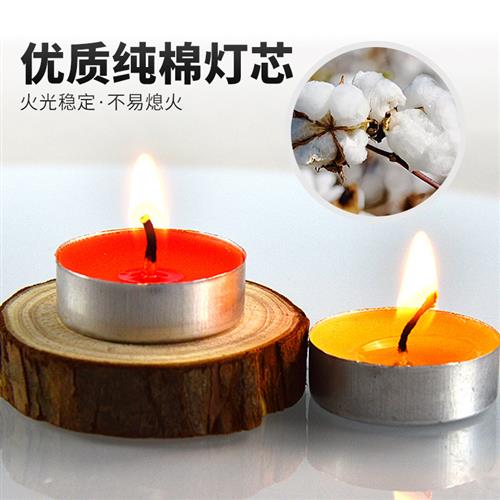 适用4小时100粒酥油蜡烛无烟蜡烛家用供佛蜡烛灯3小时酥油灯现货