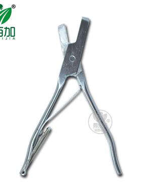 适配猪用不锈钢耳缺钳 猪用标记剪耳钳 U型V型耳缺记号钳 猪用耳