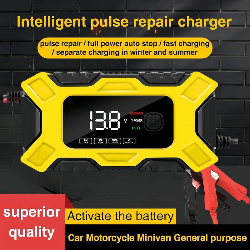 适配12V6A充电器 汽车电瓶充电器 摩托车电瓶充电器12V智能电瓶充