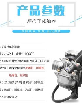 适配小公主100 GCC100 SCR100喜悦 优悦睿御WH100T-F-H-G摩托车化