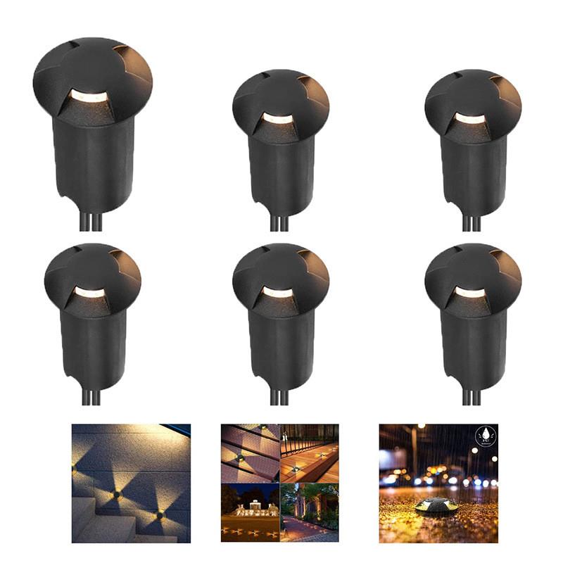 适配跨境工厂热销地下灯 低压12v户外花园走廊过道IP67防水透光地