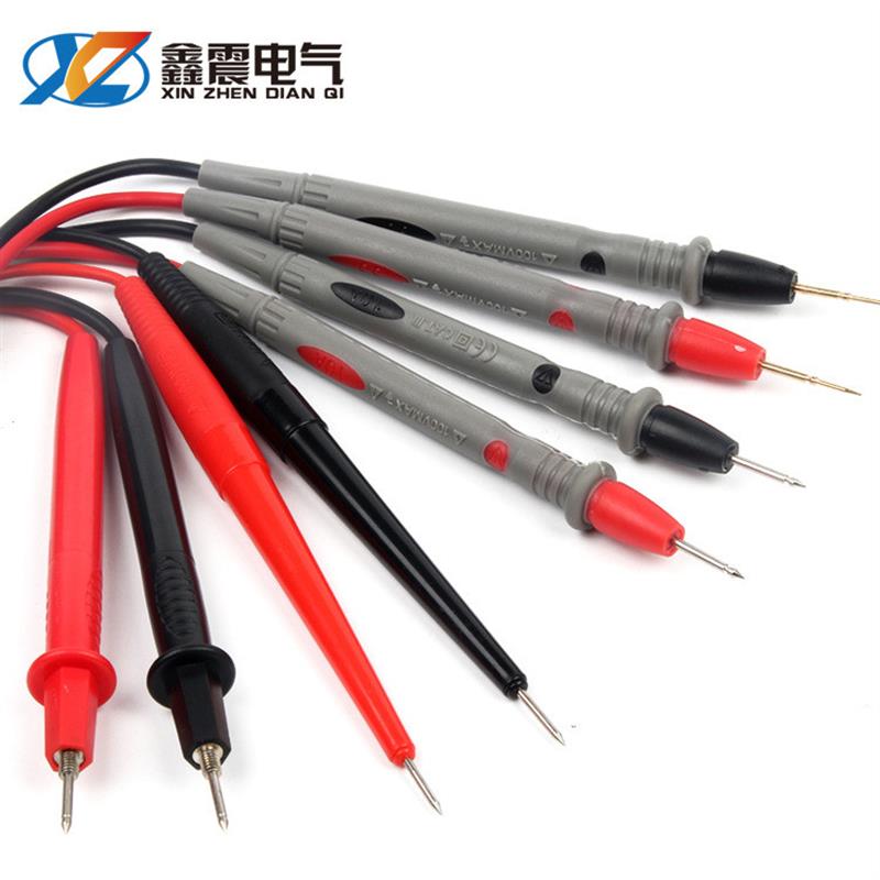 适配供应 表笔线 特尖表笔 细尖头1000V 10A 镀金铜针表笔万用表