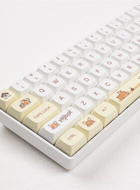 柯基键帽狗狗柴犬xda高度pbt热升华适配CIY68/64/87/84/104/98100