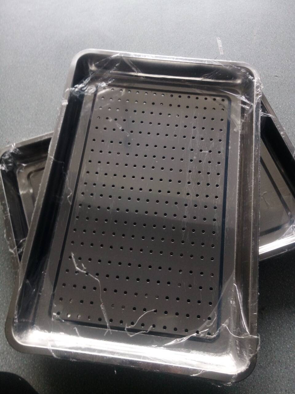 不锈钢加厚方盘 蒸车盘 蒸架盘 长方形托盘餐盘烤鱼Z盘饭盘菜盘