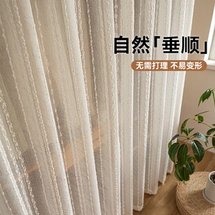 免打孔衣柜防尘帘高级感柜子遮挡亚麻纱门帘挂布书柜杂物遮丑帘子