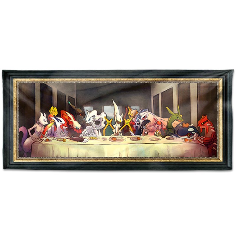 2025年新e款新年挂布宝可梦阿尔宙斯基拉帝纳墙纸背景墙电表箱挂