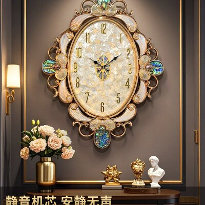 钟表艺术挂钟客厅2025新款轻奢高级感大气高端家用静音时钟挂墙
