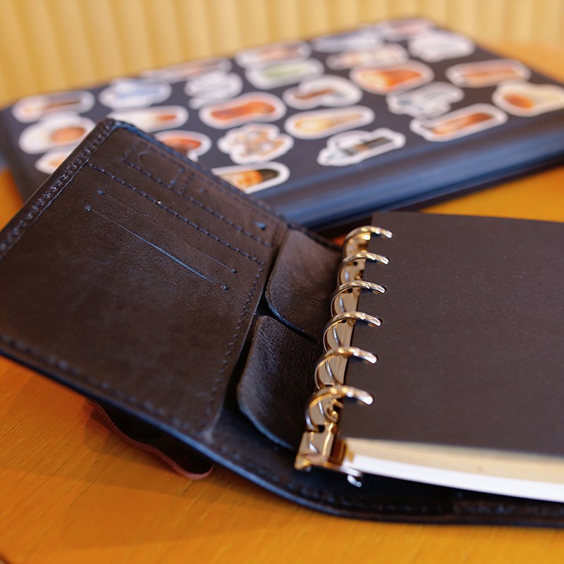 2024真皮植鞣手工活页笔记本便携a7简约精致复古旅行A6手账记事本