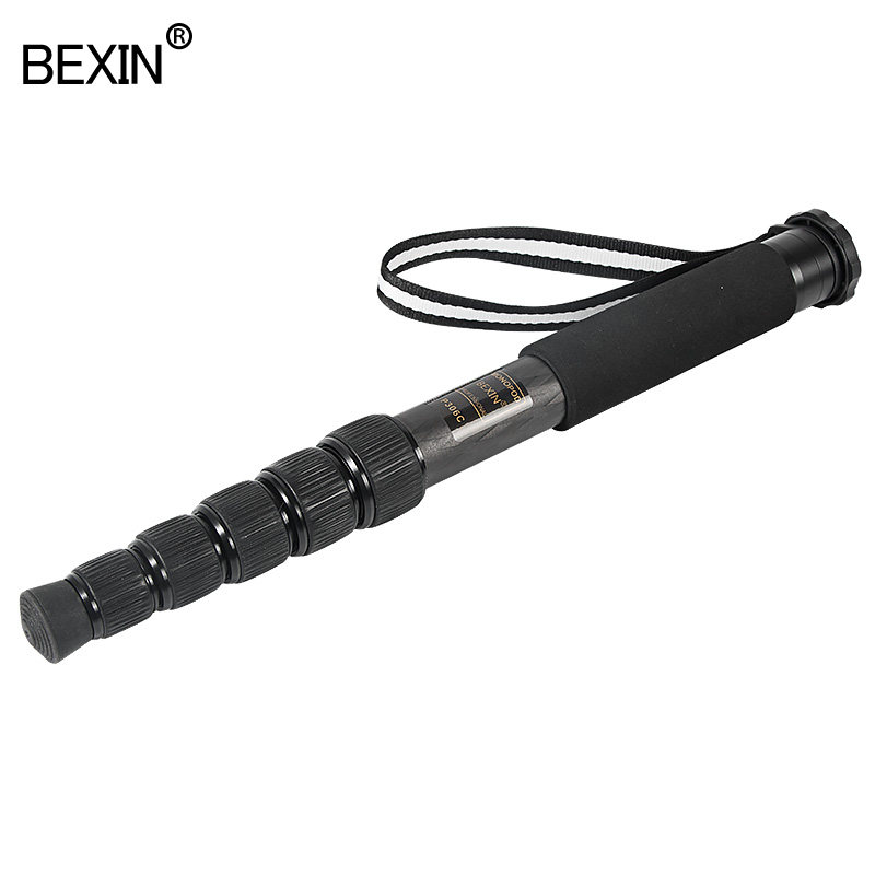 碳纤维独角架单反相机摄影摄像专业便携单脚架云台底座登山独脚架