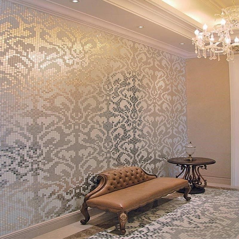 法式复古马赛克瓷砖客厅背景墙装饰墙砖卫生间墙砖酒店贴凤尾图,家装主材,马赛克,淘宝优惠券,粉丝福利购,淘宝优惠卷