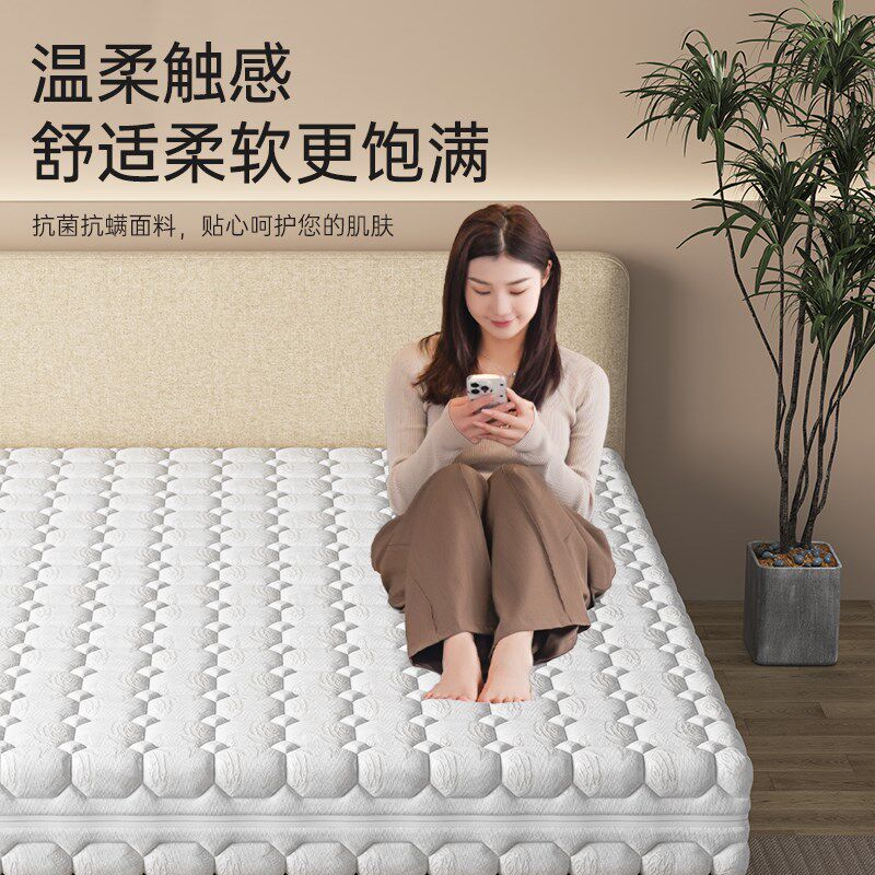 席梦思床垫椰棕独立弹簧家用卧室180x200全拆洗护腰脊硬垫子乳胶
