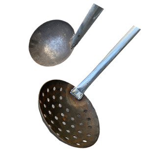 加厚漏勺大铁勺 捞篱1.2米长柄捞渣勺笊篱下水道淤泥掏粪挖洞勺子