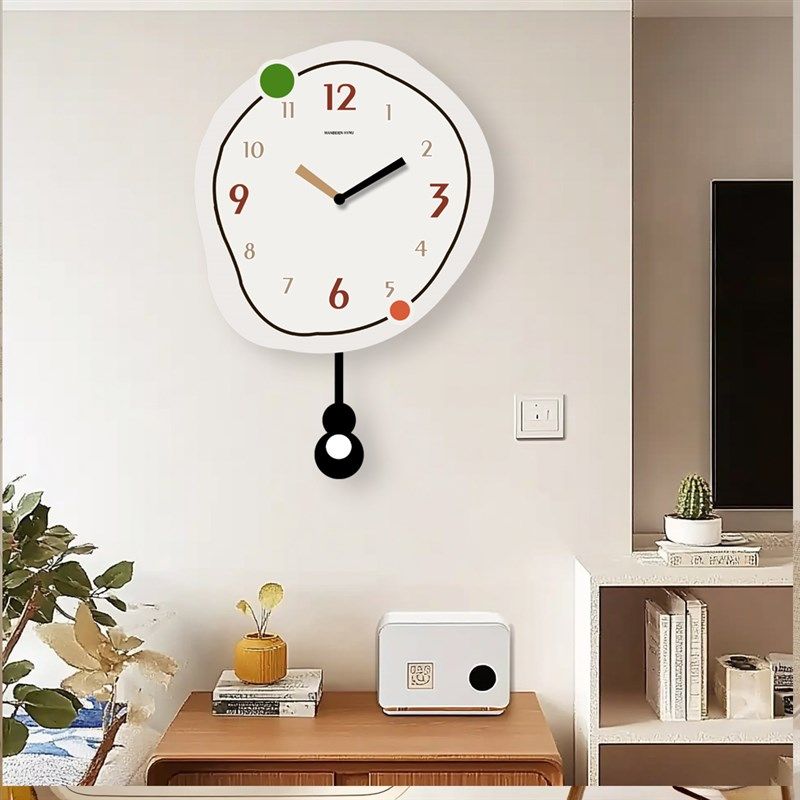 钟表挂钟客厅2025新款简约创意时钟家用大气网红艺术个性清新挂墙,家居饰品,挂钟,淘宝优惠券,粉丝福利购,淘宝优惠卷