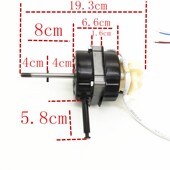 电风扇电机马达落地扇台扇摇头扇通用220V双滚珠轴承电机机头配件
