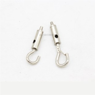 弹簧钩子锁线器保险钩吊码挂画钩台球无影灯广告牌吊扣钢丝绳配件