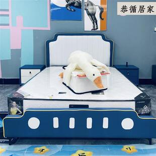 极速轻奢儿童床男女孩1.5米卧室家用公主皮床1.2米单人1.35米储物