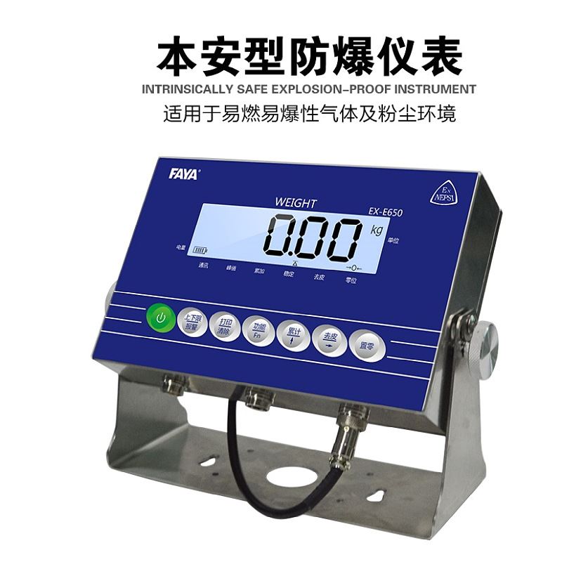 爆仪表电子秤300公斤本安型落地台秤工业称重化工专用磅称落地磅