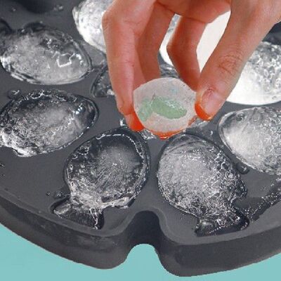 好货Silicone Ice Cubes Tray Stencils 9 Cavity Easy Release I