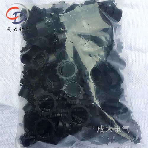好货包塑金属软管塑料接头PE波纹软管镀锌AD穿线管卡接头黑杯梳黑