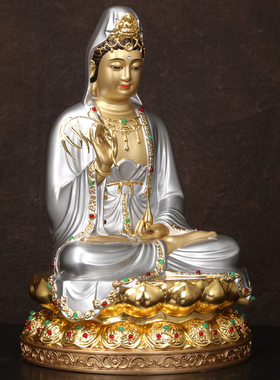 极速观音佛像观音菩萨家用供奉南海观世音送子观音娑婆三圣神像摆