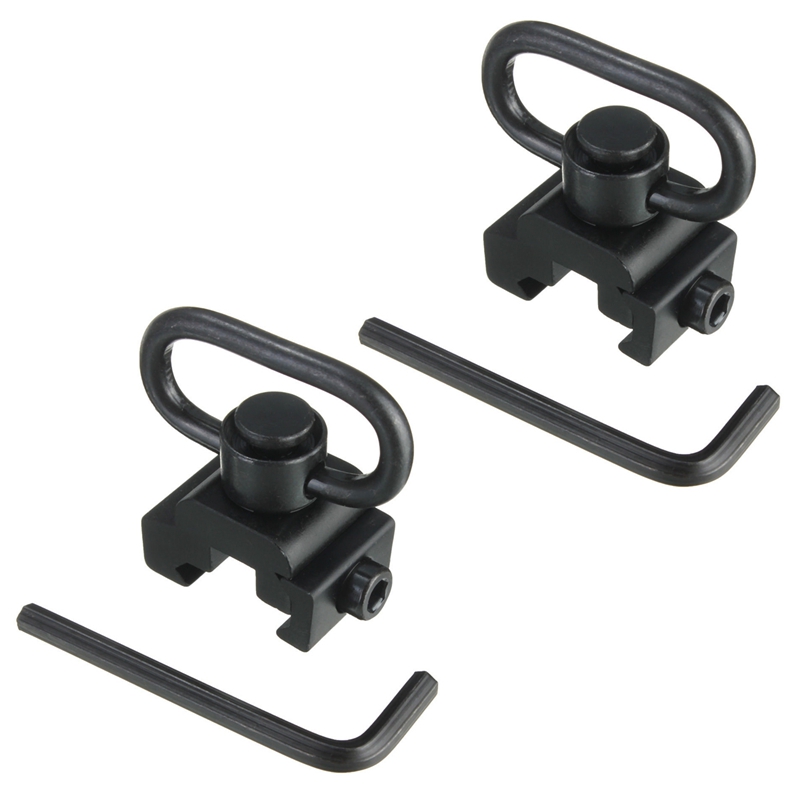 2X Quick Release Detach QD Sling Swivel Attachment W/ 20Mm