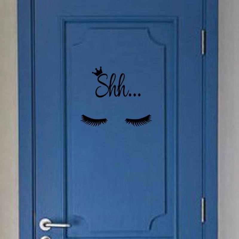 1 pcs New Arrivals Eye Eyelashes Wall Decal Art Vinyl Home W