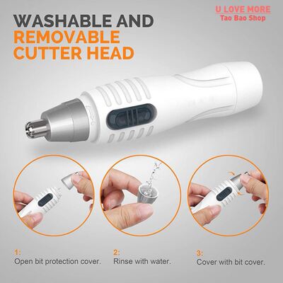 极速.Ear Nose Hair Trimmer Clipper  Professional Painless Ey