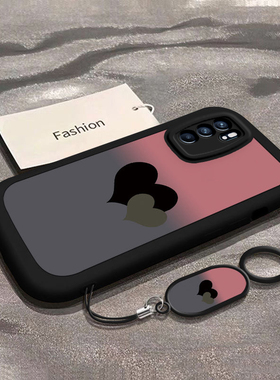 适用oppoReno6手机壳Reno6pro+新款opopreno65G全包防摔外壳reon十opp0pp0pporeno6软硅胶保护套5G女渐变爱心