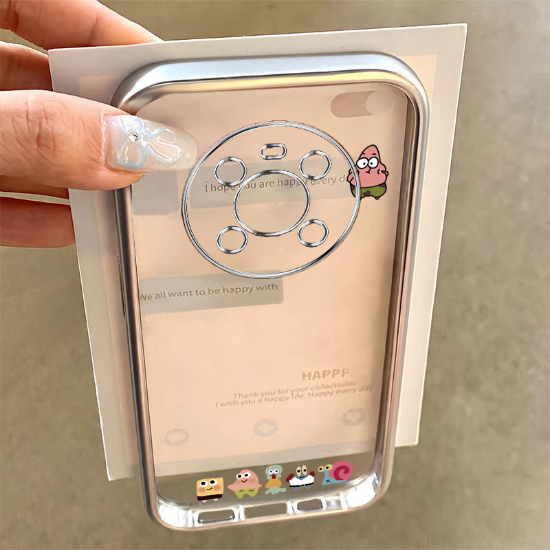 适用华为Mate40手机壳PORSCHEDESIGN保护套RS保时捷新款魅特40e软硅胶全包防摔M40epro宝MT40pro女电镀派大星