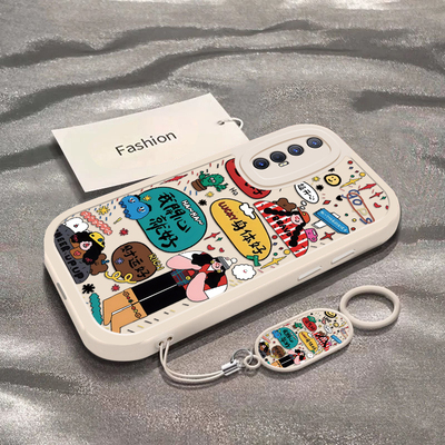 适用PCRM00手机壳OPPOPCRM00保护PCRMOO套OPPOPCRMOO新款OPPOReno3Pro5G硅胶0PP0全包OPPO防摔女生我开心就好