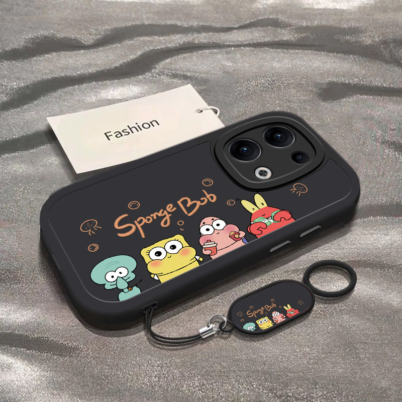 适用opporeno13/12pro手机壳11/10新款reno9pro+海绵宝宝reno8se/7/6硅胶套reon5k女rone4软reno3防摔2Z全包