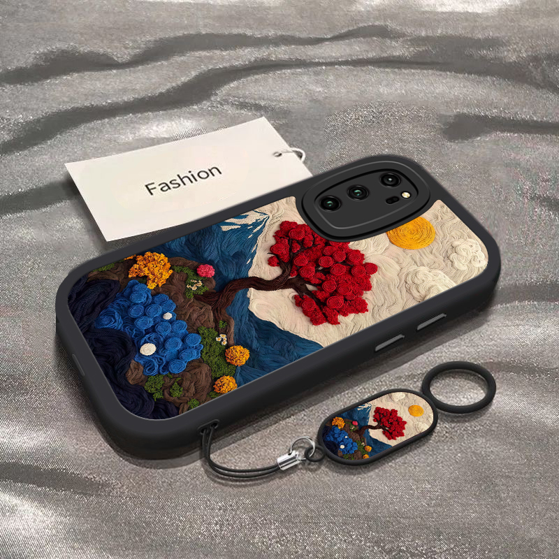 适用荣耀V30pro手机壳新款华为HonorV40轻奢版硅胶保护套v20全包防摔软外壳v3Opor山川玫瑰树V10个性时尚女生