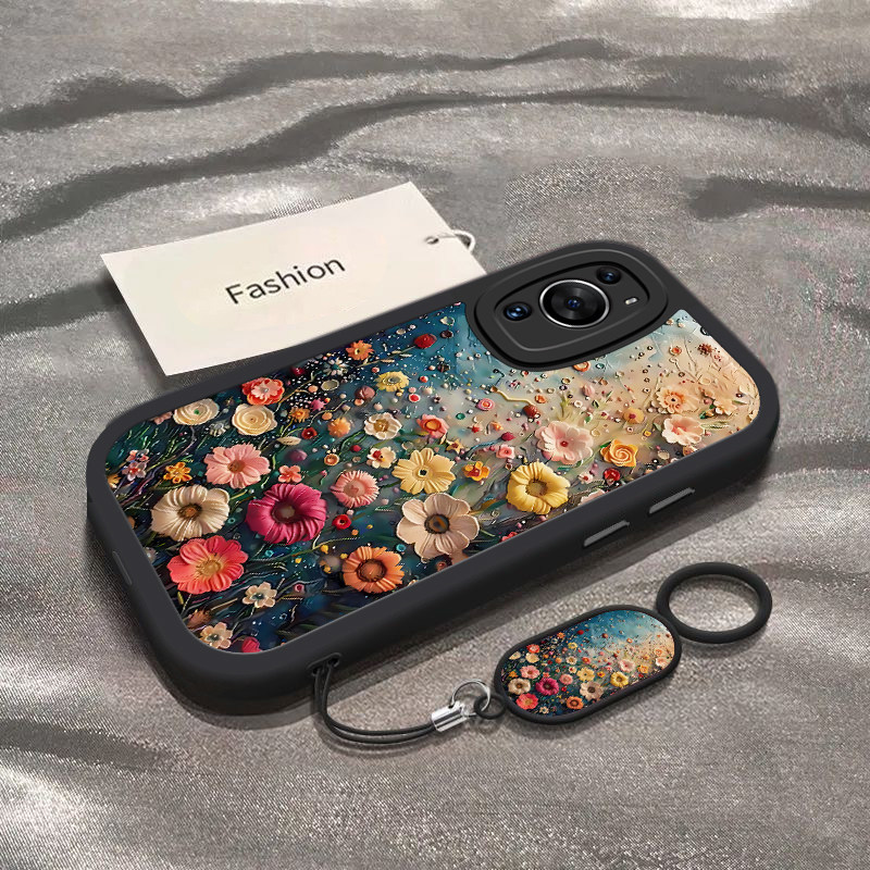 适用华为P60Art手机壳P60Atr艺术主题版保护套At新款外壳ProArt硅胶软壳PArt全包防摔高级感女高颜值油画花